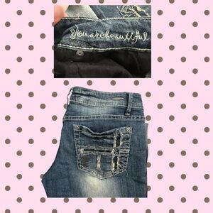 Dollhouse Distressed Blue Skinny Jeans
